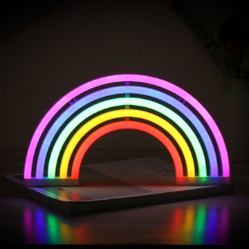 Multicolor Rainbow Neon Night Light (No Stand)