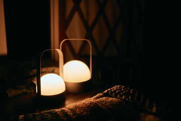 Night Lamps Glowing from The Lamp Deck