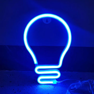 Bulb Neon Night Light with USB