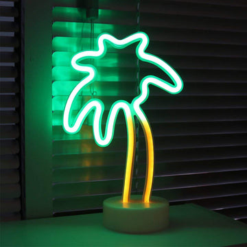 Neon Light Desk & Bedroom Lamps (9 Types)