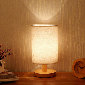 Wooden USB Powered LED Modern Table Lamp