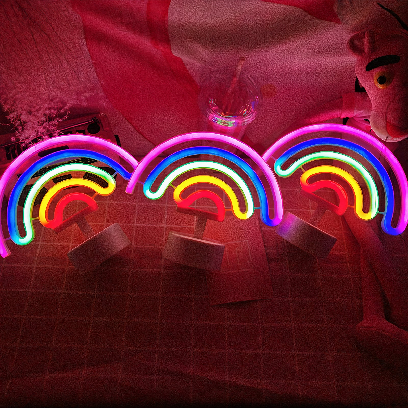Rainbow neon lamp outlet