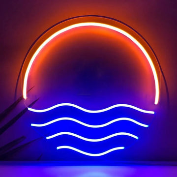 Sunrise and Sunset Neon Sign