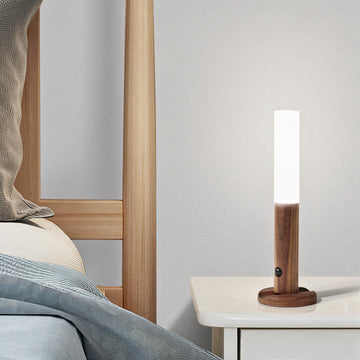Wooden LED Motion Sensing Wall Lamp