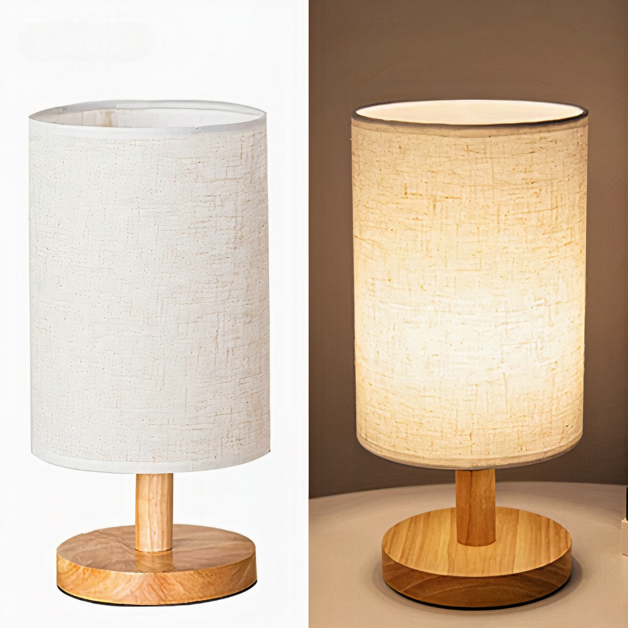 Wooden USB Powered LED Modern Table Lamp